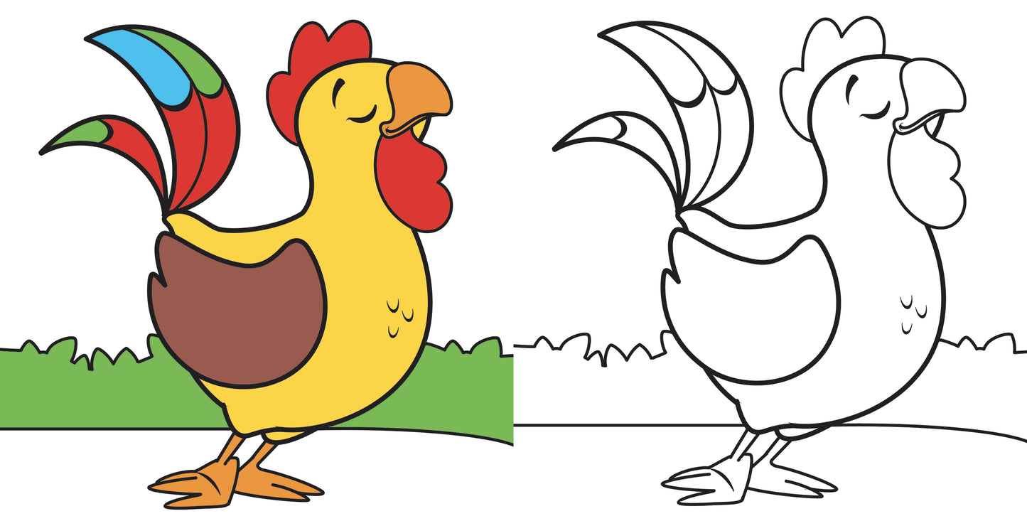 Fattoria. Tanti simpatici animali tutti da colorare