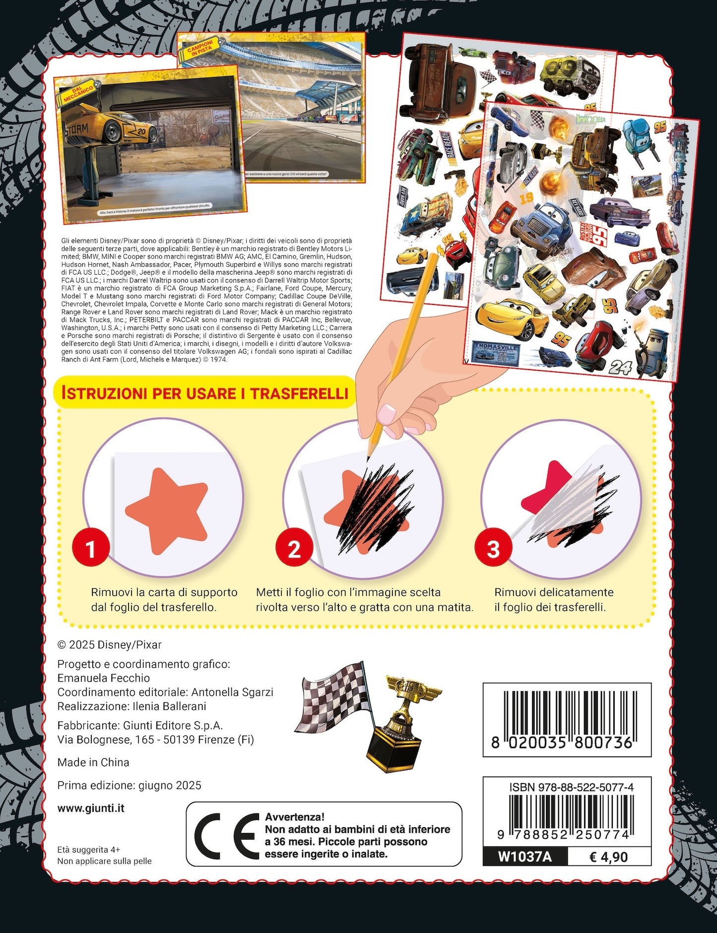 Mini Trasferelli Cars Motori ruggenti