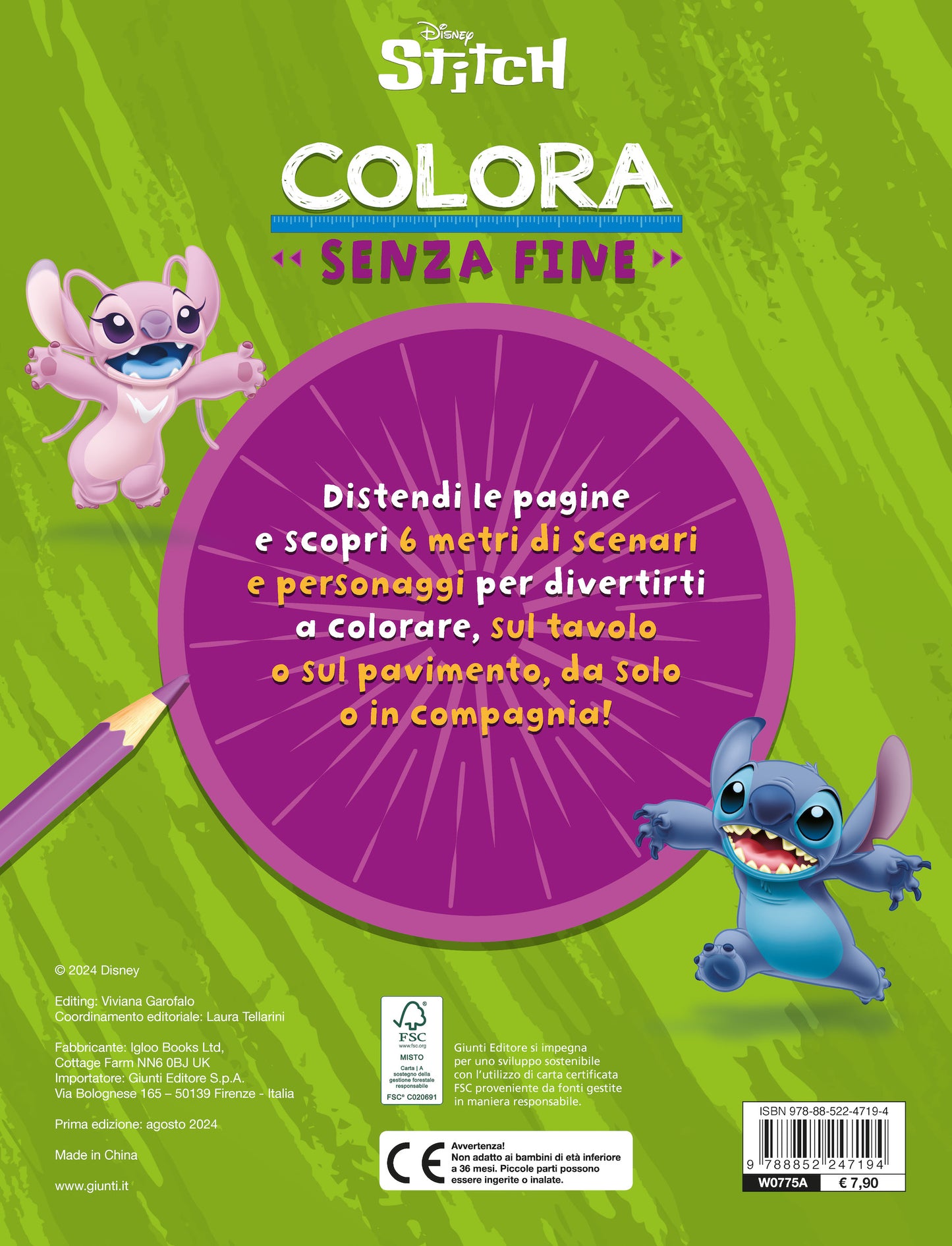 Colora senza fine Stitch