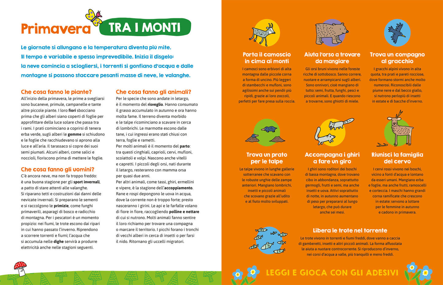 La montagna. Con più di 100 adesivi!