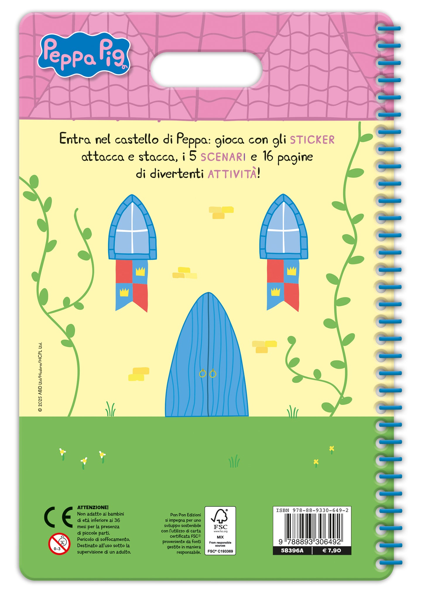 Peppa Pig. Puffy sticker. Oh che bel castello!