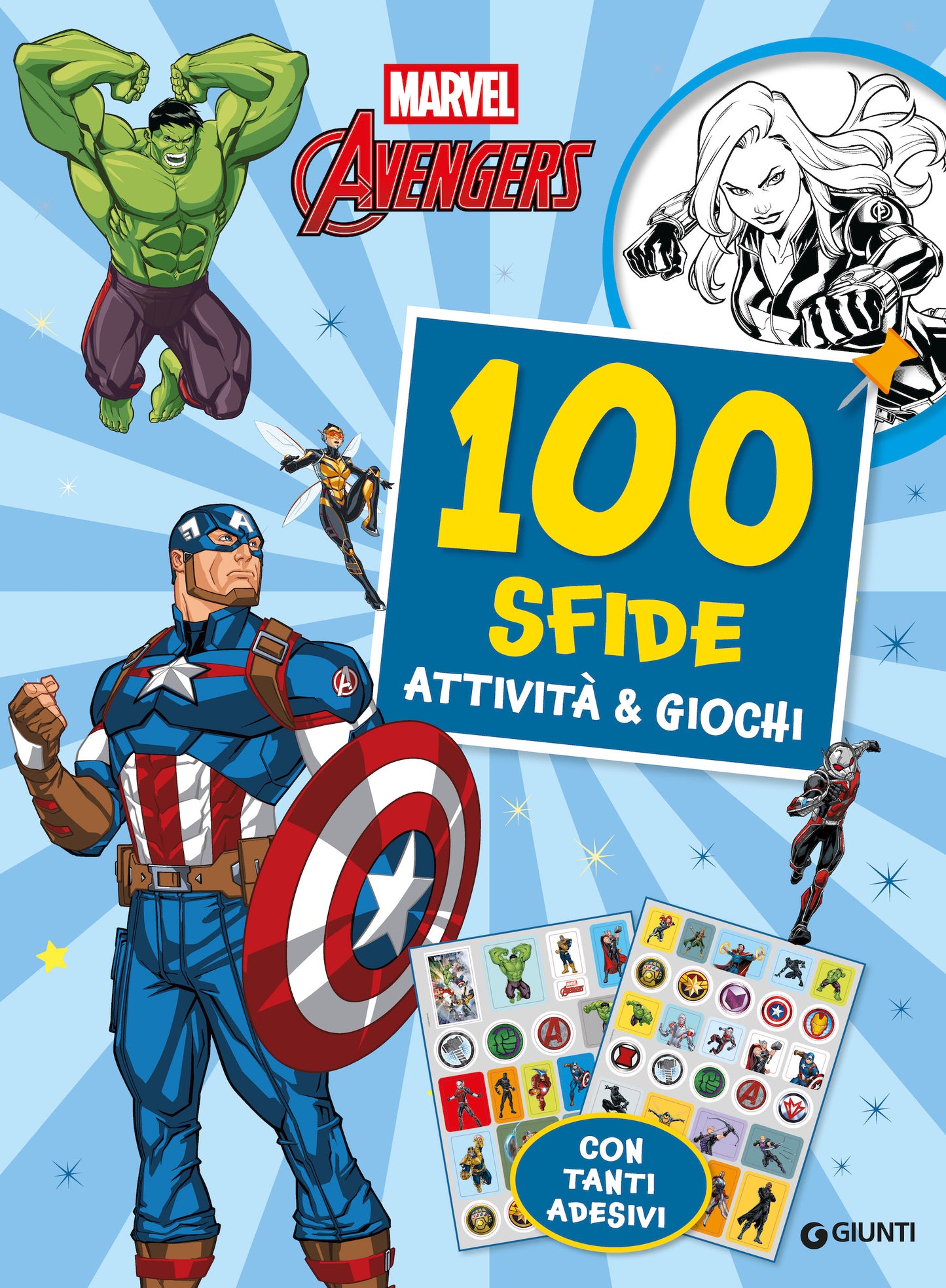 Avengers 100 sfide Attività e giochi. Con tanti adesivi