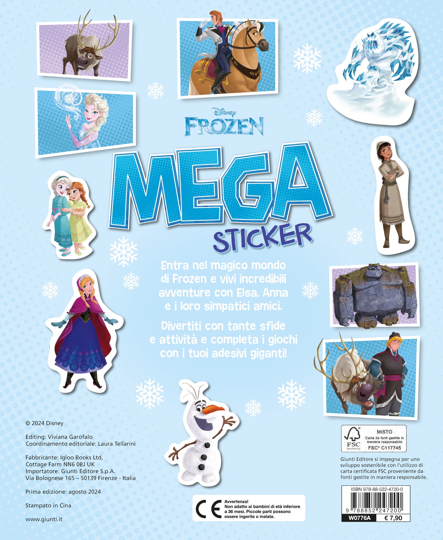 Frozen Mega Sticker. Con tanti adesivi, giochi, attività