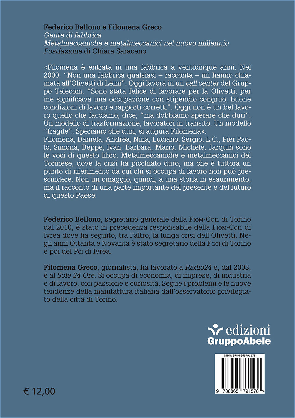 Gente di fabbrica. Metalmeccaniche e metalmeccanici nel nuovo millennio