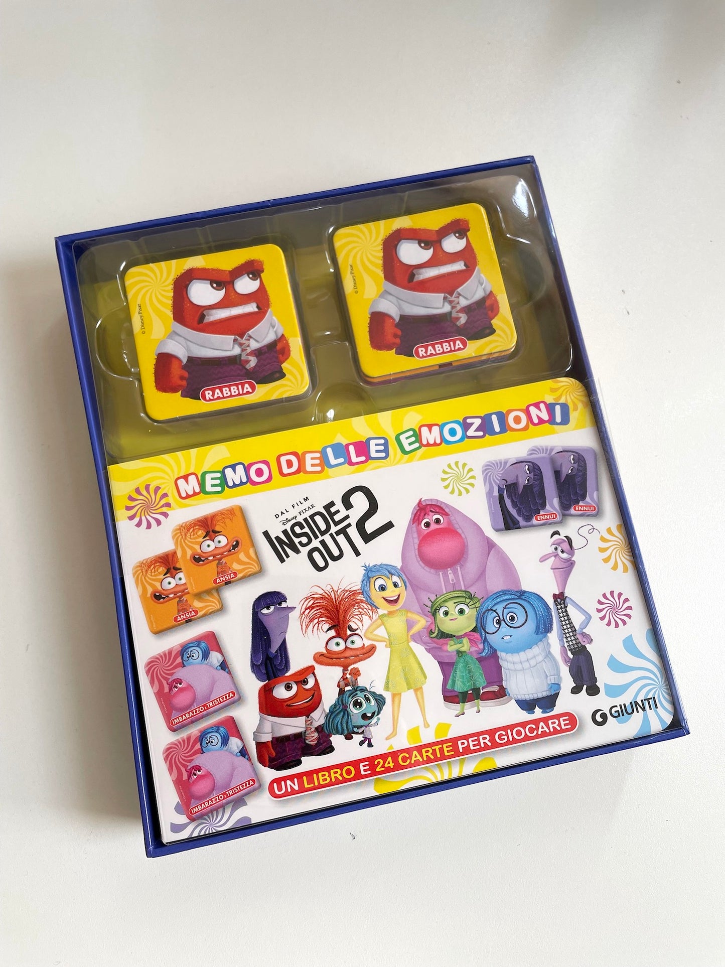 Memo Book delle emozioni Inside Out 2. Un libro e 24 carte per giocare