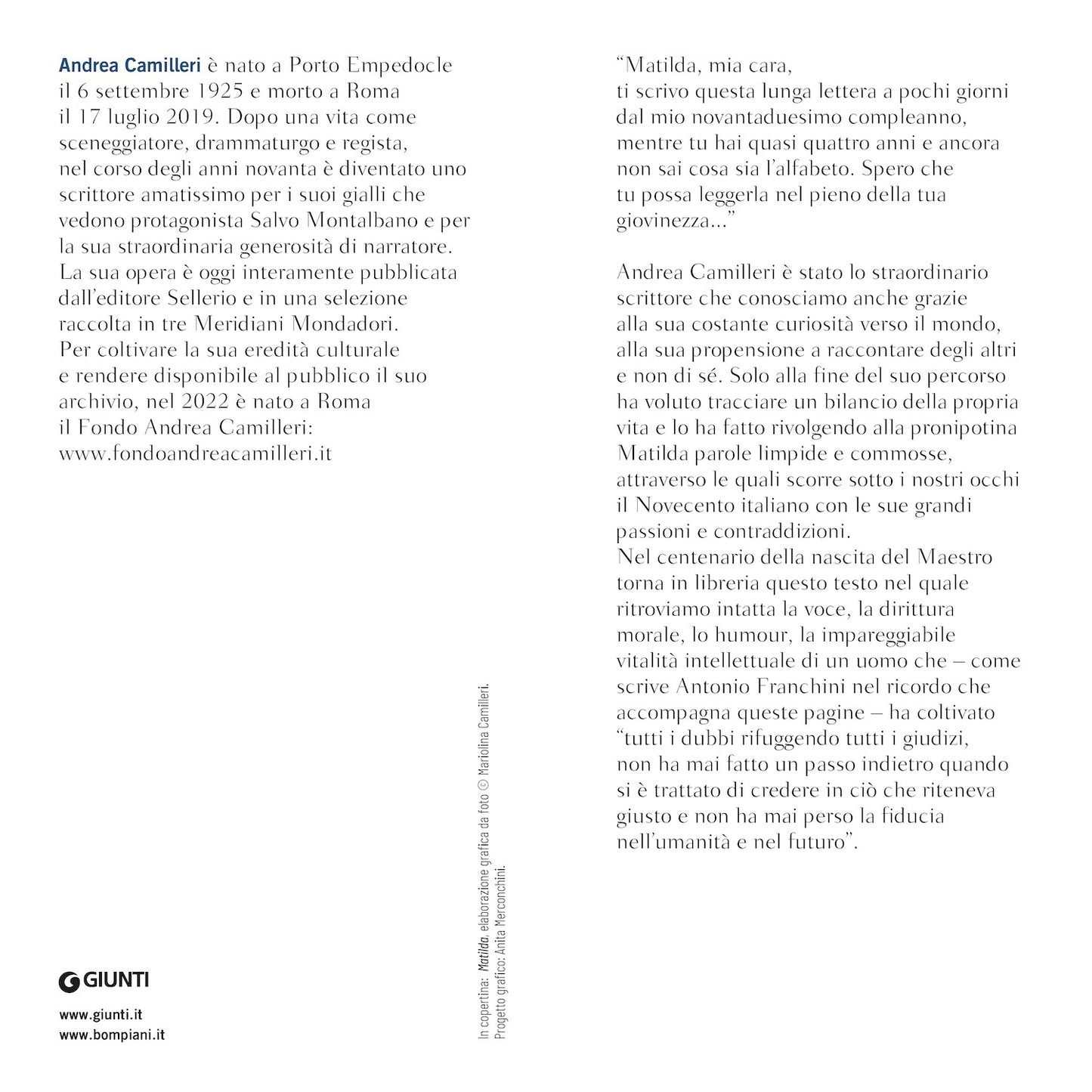 Ora dimmi di te. Lettera a Matilda