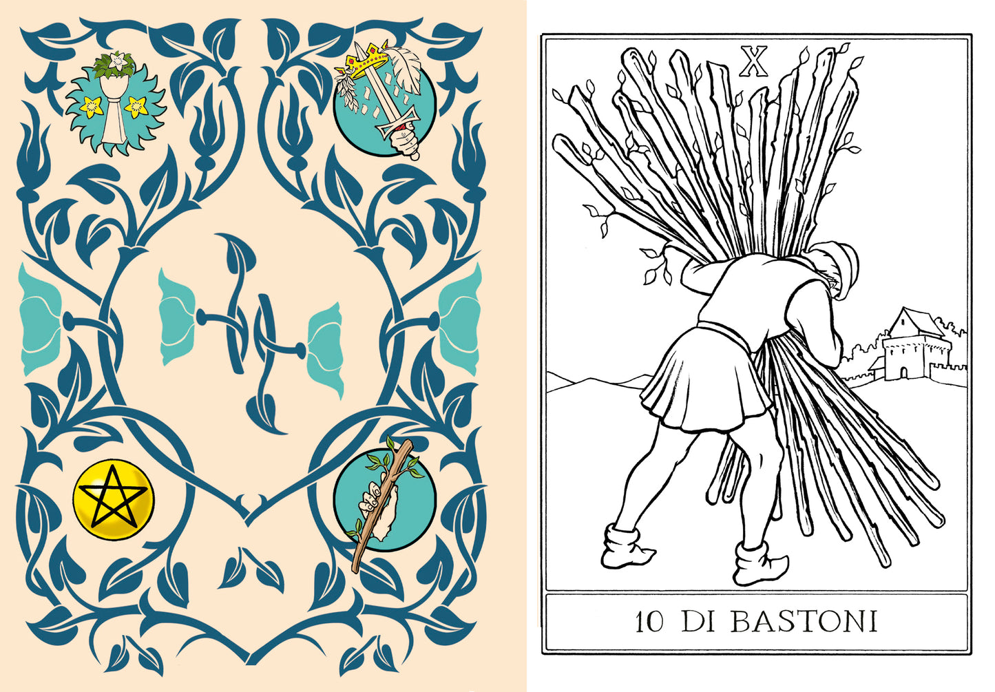 Colora i tuoi tarocchi. crea il tuo mazzo personale