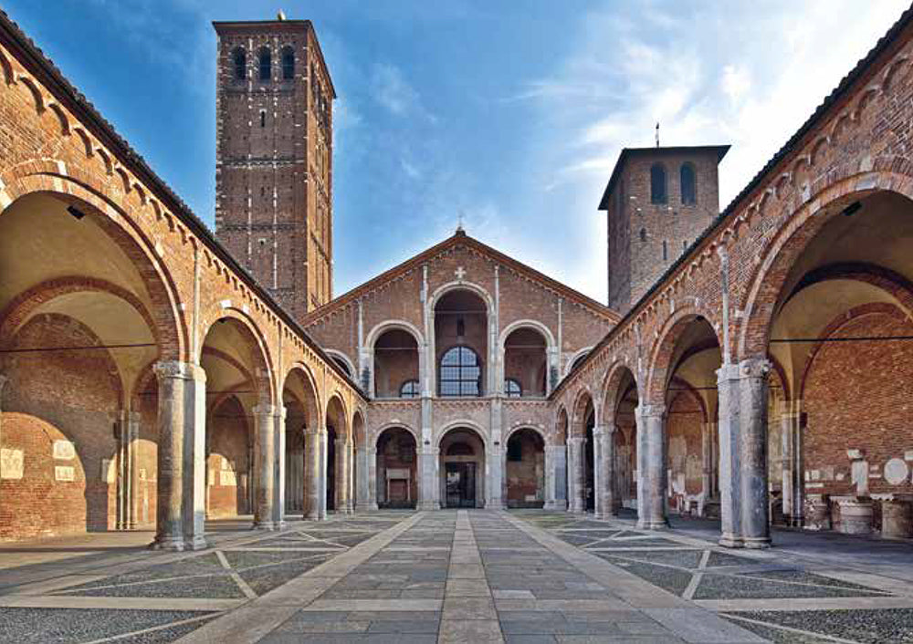 Sant'Ambrogio esterno orizzontale - cartolina