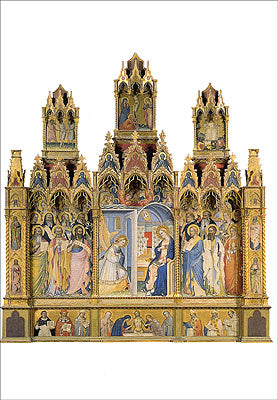 Cartolina. Firenze - Galleria dell'Accademia. Annunciazione (1380 circa)