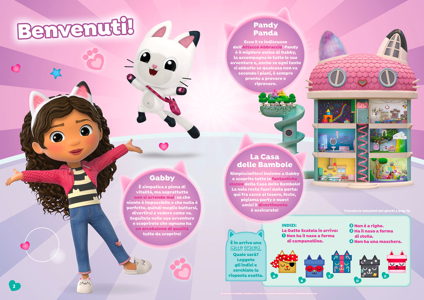 La Casa delle Bambole di Gabby. Scenari sticker. È ora di diventare piccola