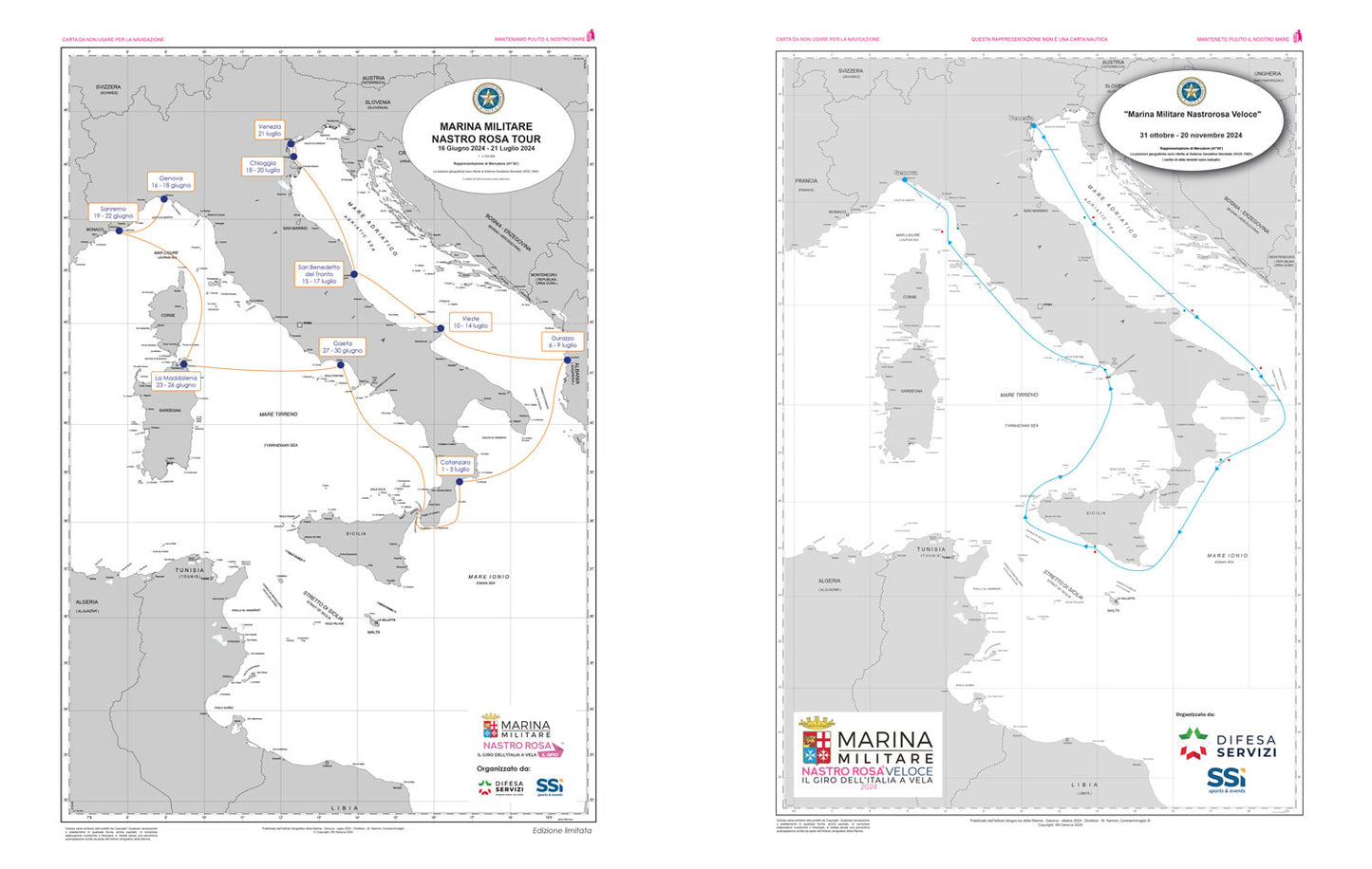 Il giro dell'Italia a vela. Diario di bordo 2024