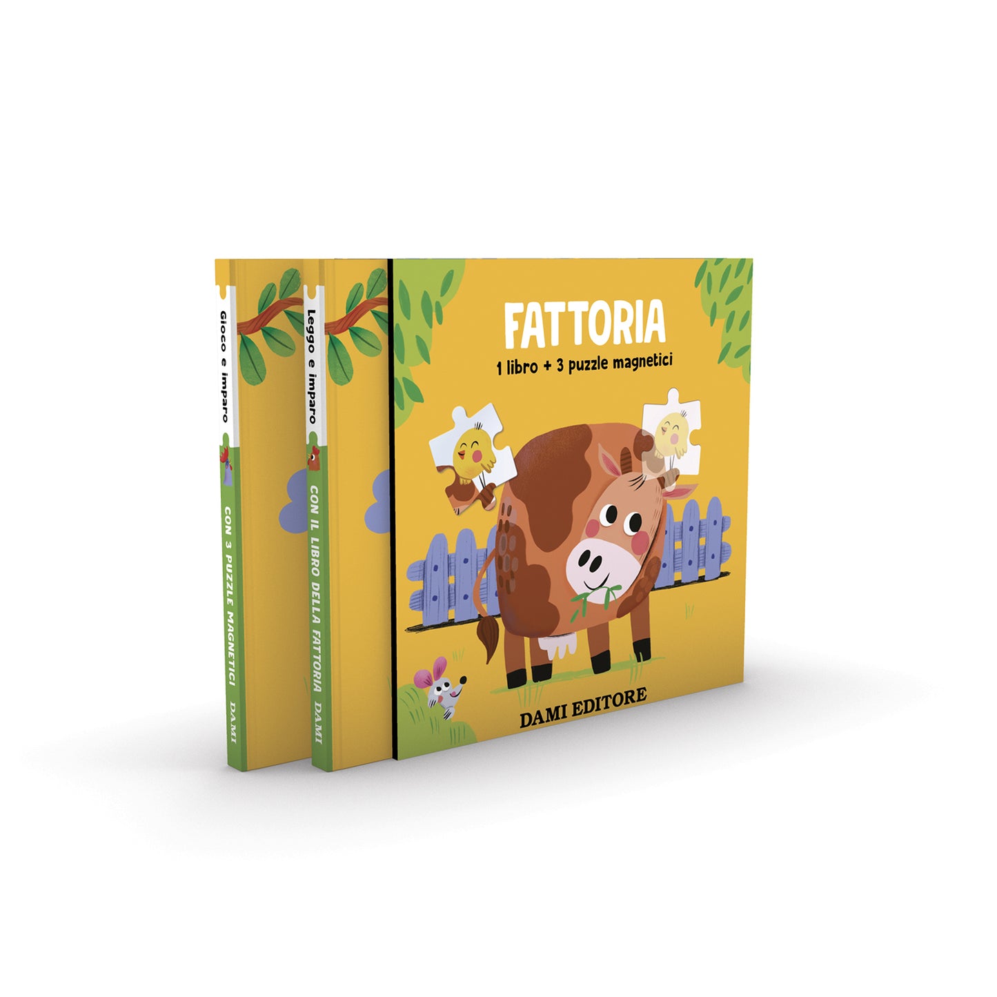 Fattoria. 1 libro + 3puzzle magnetici