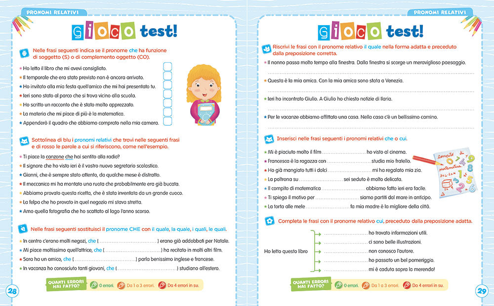 Imparo gli aggettivi e i pronomi. Tante attività e giochi per non sbagliare più!