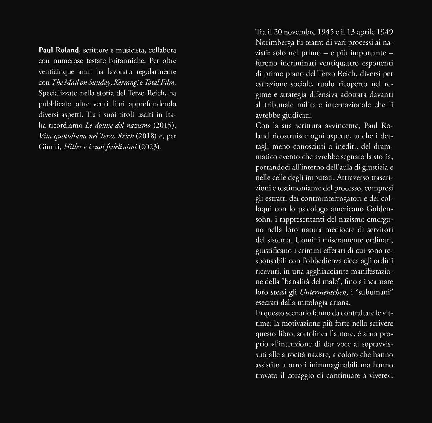 Il processo di Norimberga. I nazisti e i loro crimini di fronte alla storia