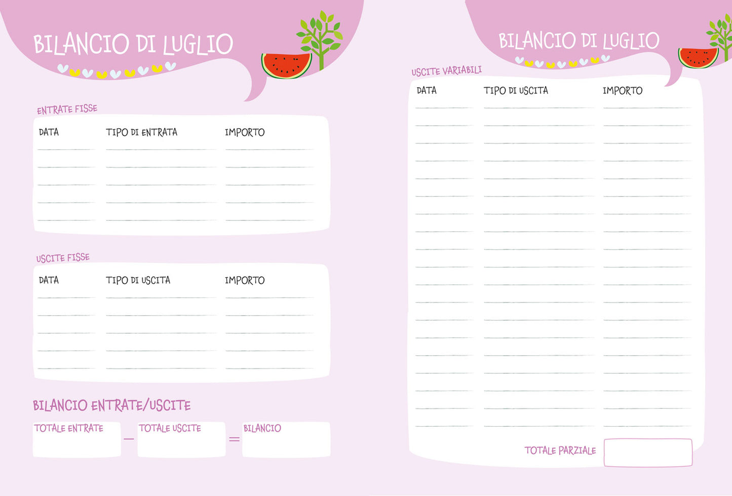 AGENDA PER LA FAMIGLIA 2026