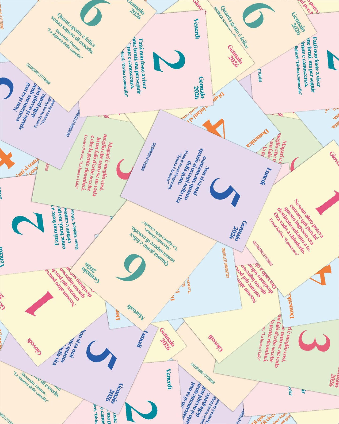 CALENDARIO LETTERARIO 2026