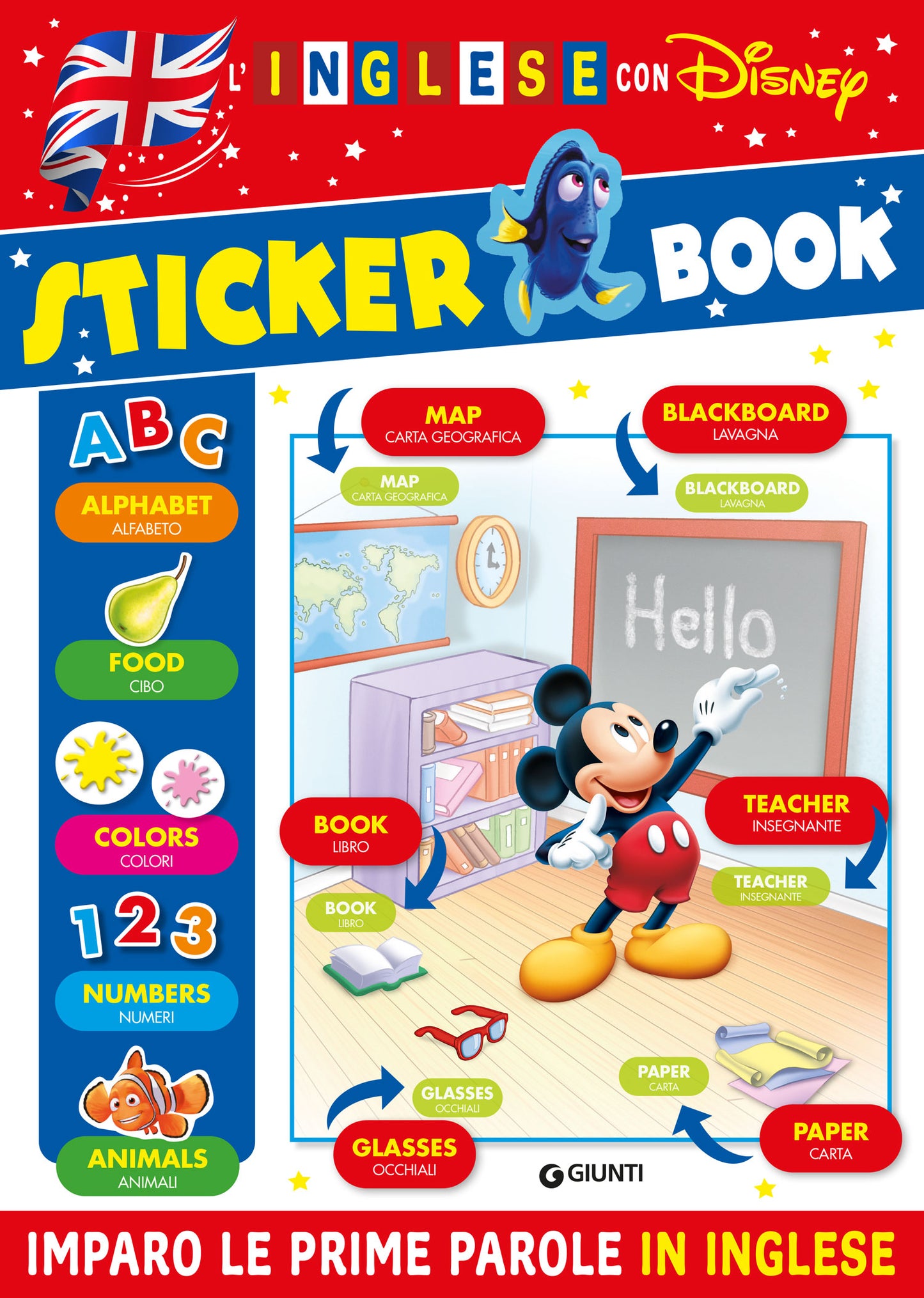 Sticker Book - L'Inglese con Disney. Imparo le prime parole in inglese