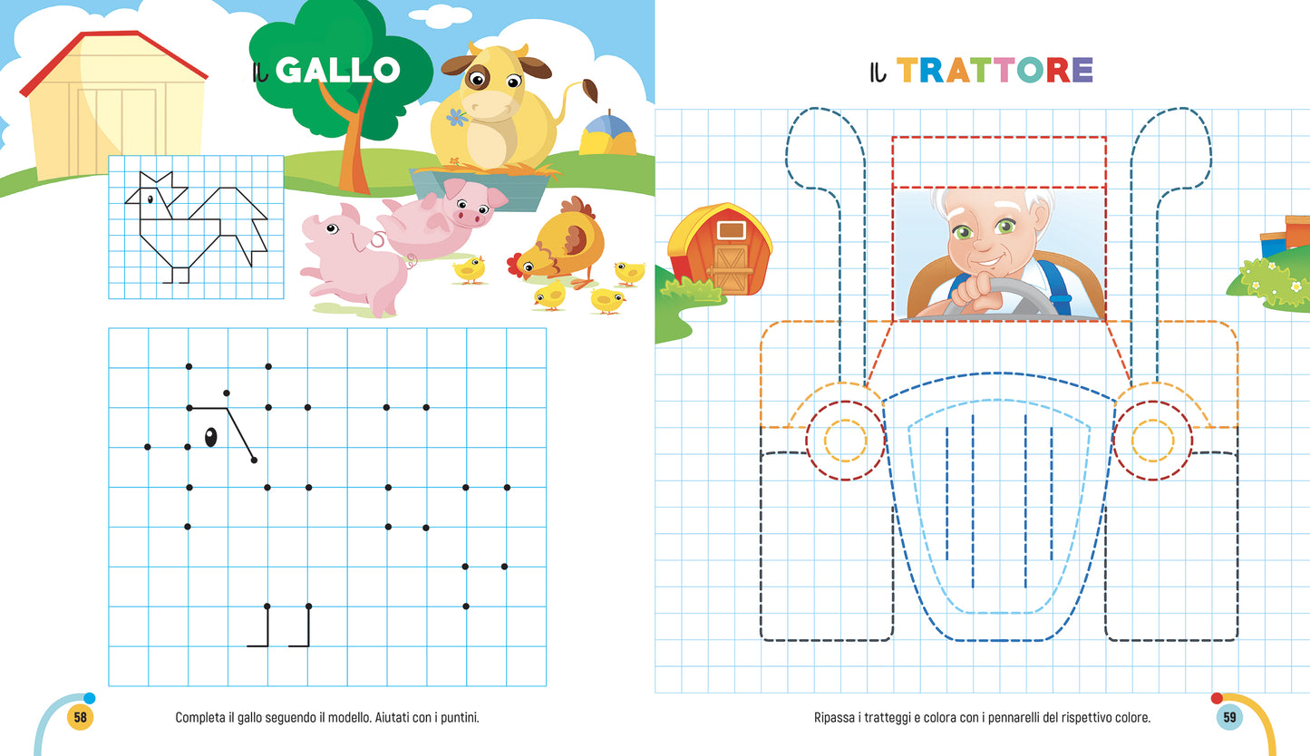 Il grande libro per imparare a quadretti