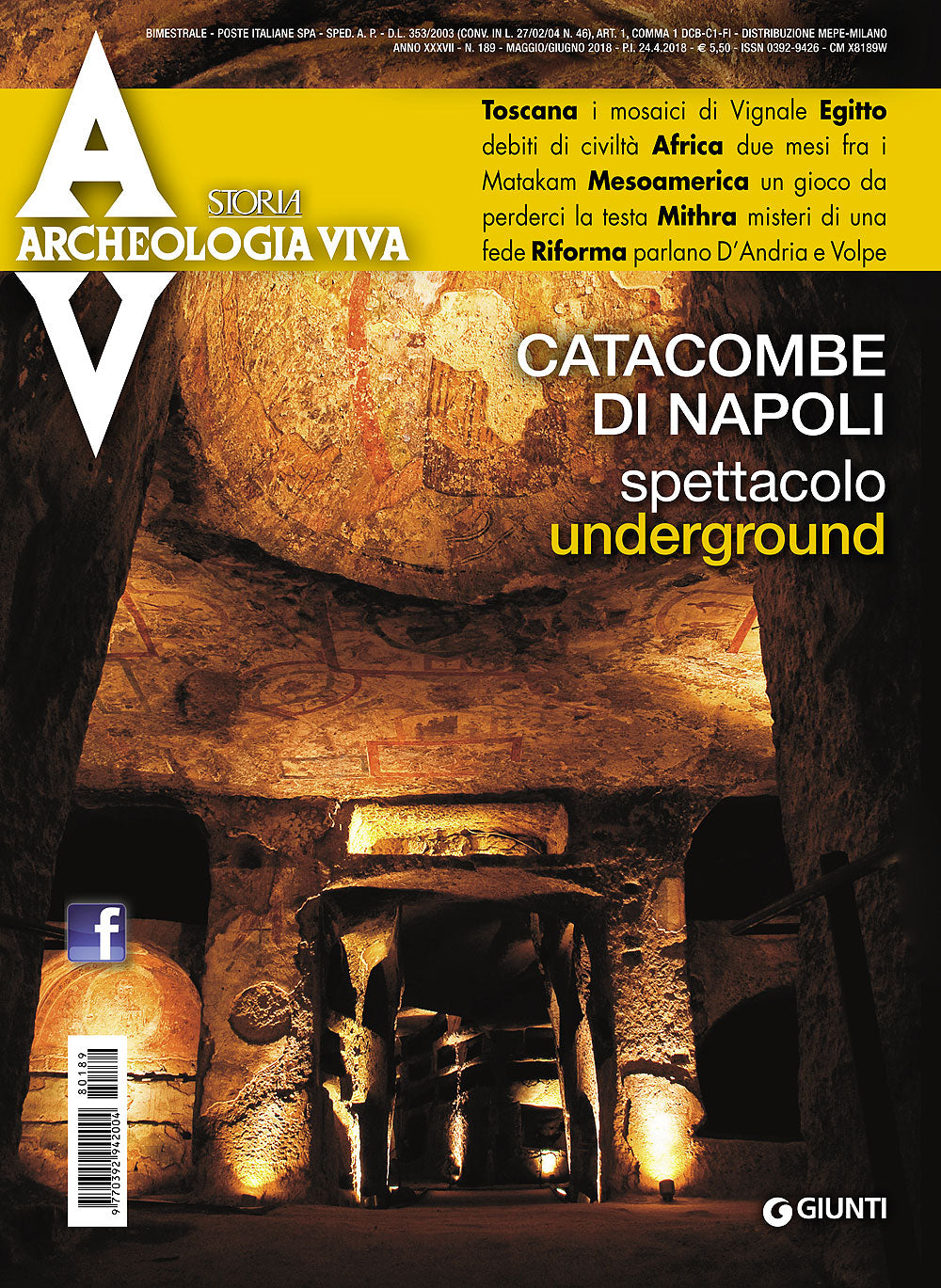 Archeologia Viva n. 189 - maggio/giugno 2018. Rivista bimestrale