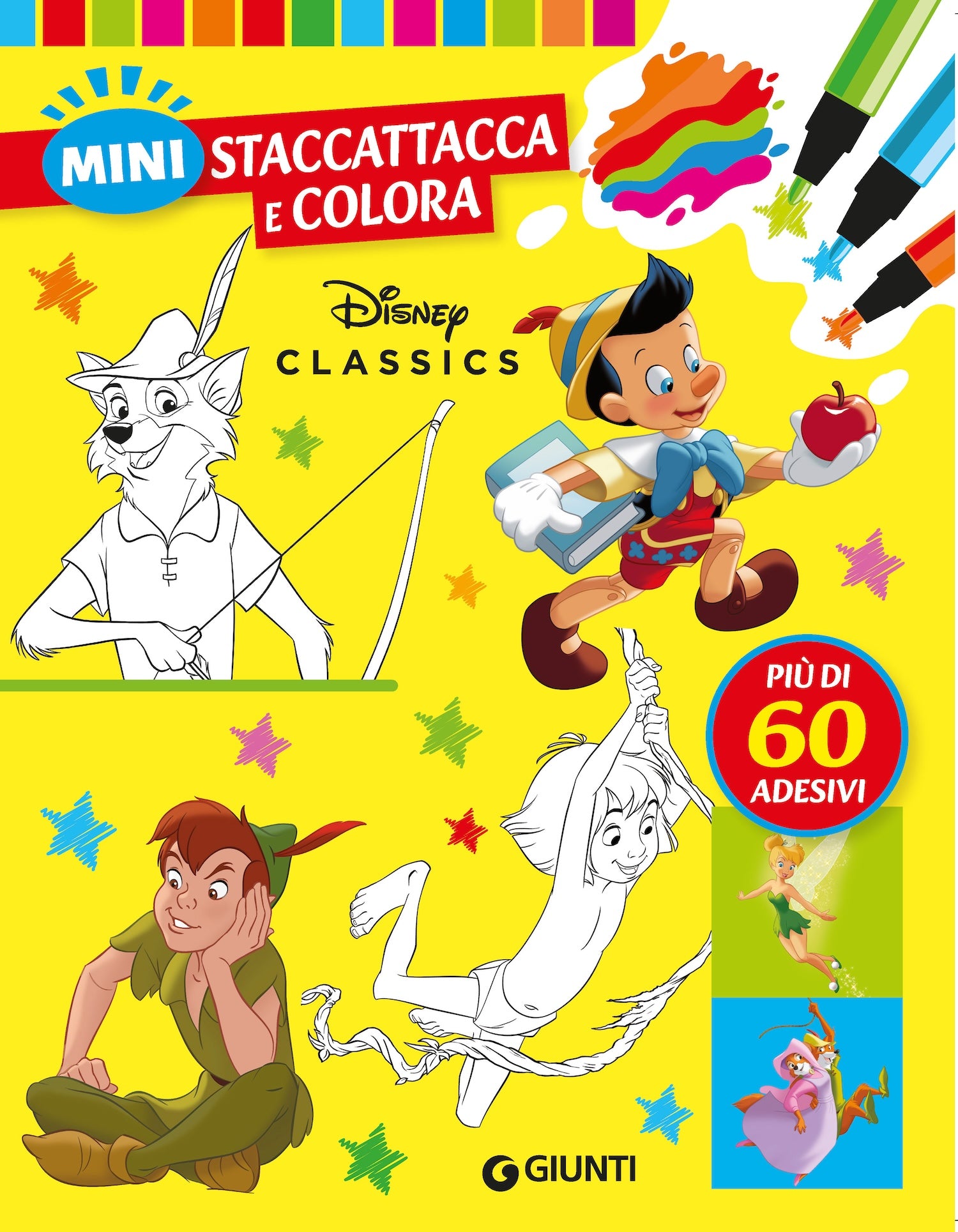 Mini Staccattacca e colora Disney Classics. Più di 60 adesivi