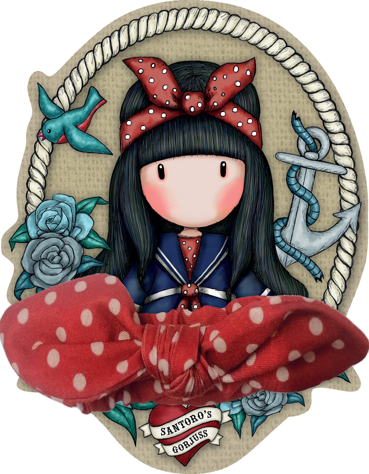 Gorjuss. Sticker & Color. Disegni da fiaba + Bandana rossa