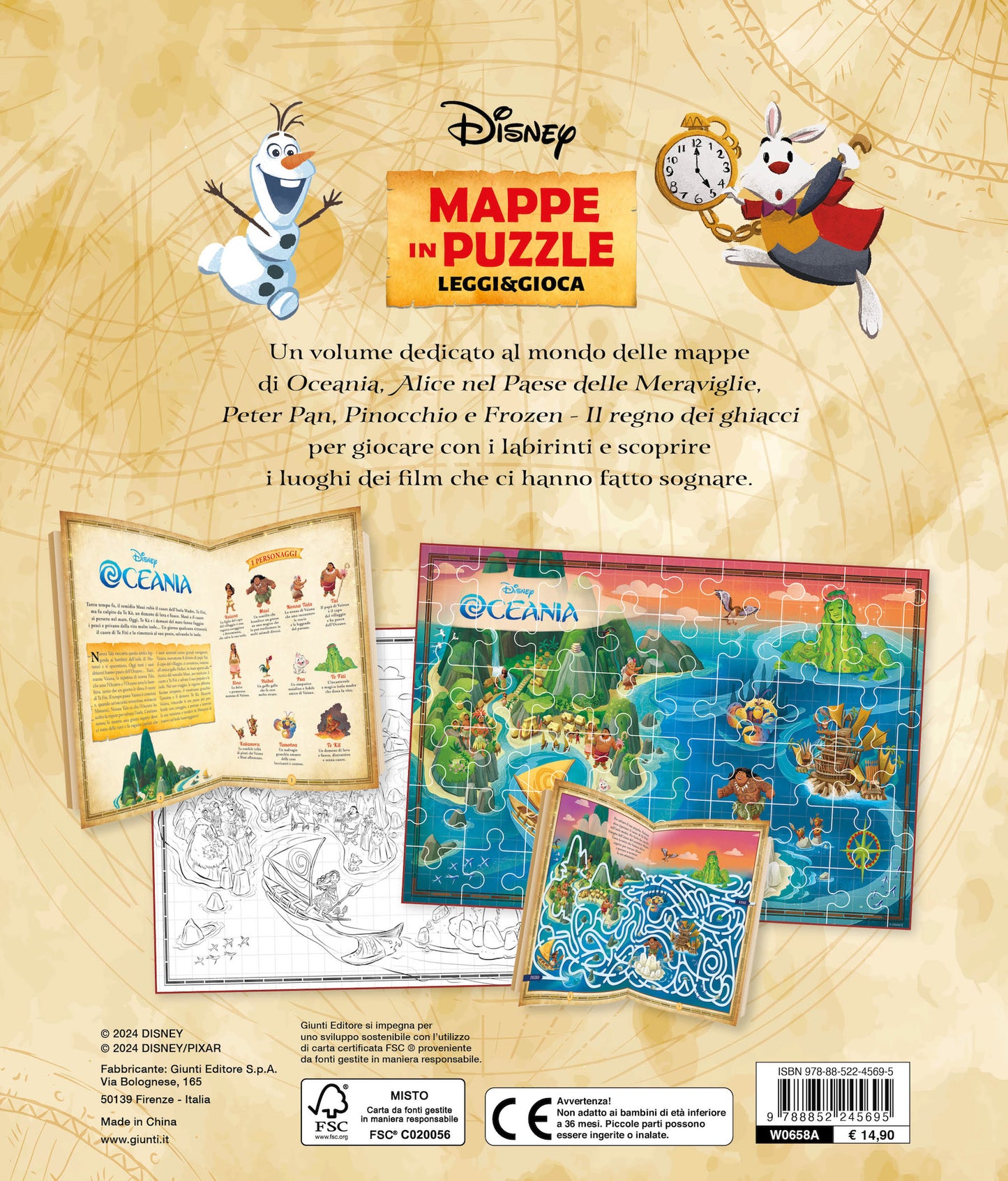 Vaiana Mappe in puzzle Leggi&Gioca. Dove vivono Vaiana e altri amici d’avventura