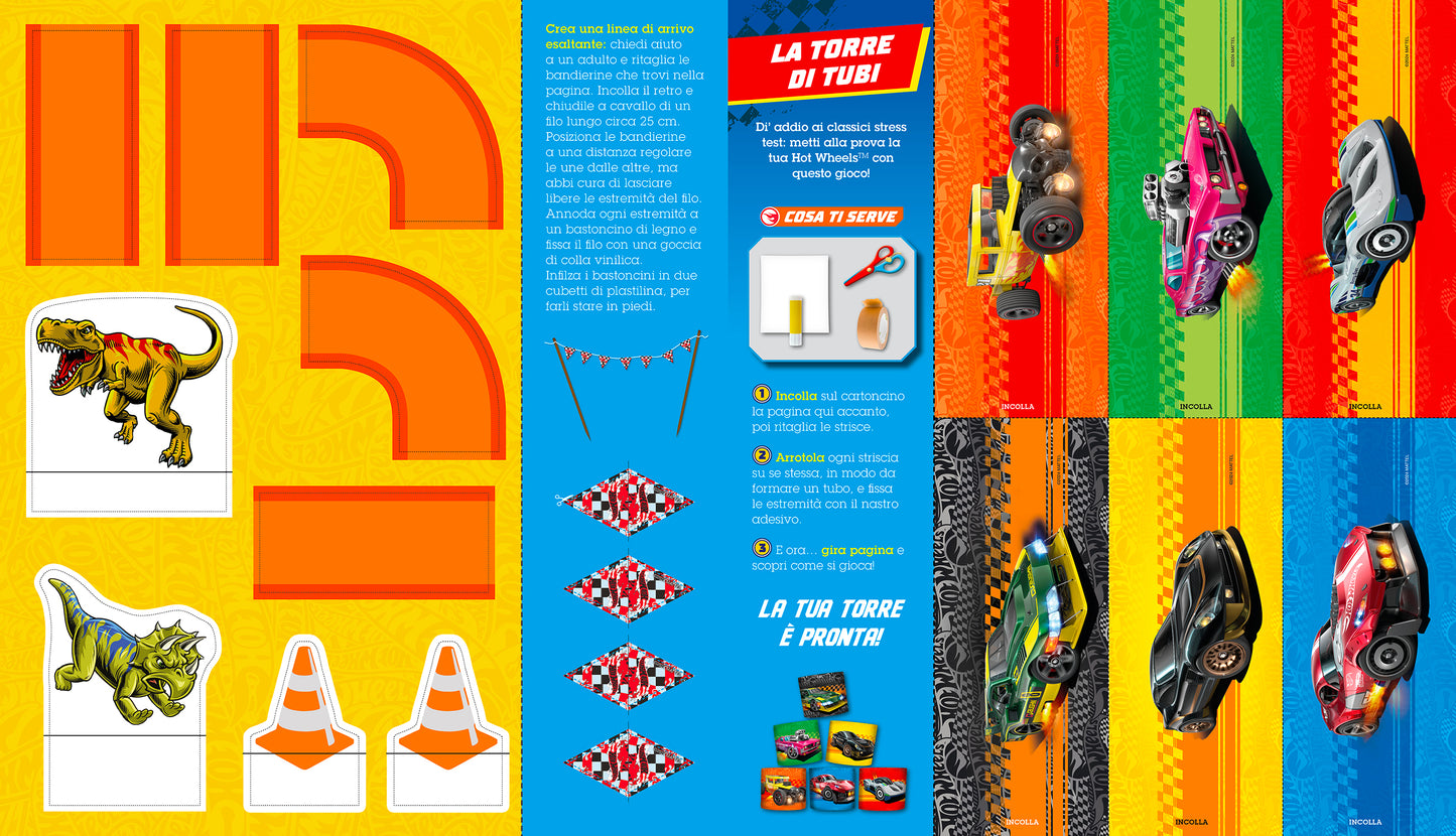 Hot Wheels. Taglia & Incolla. Sfide senza limiti