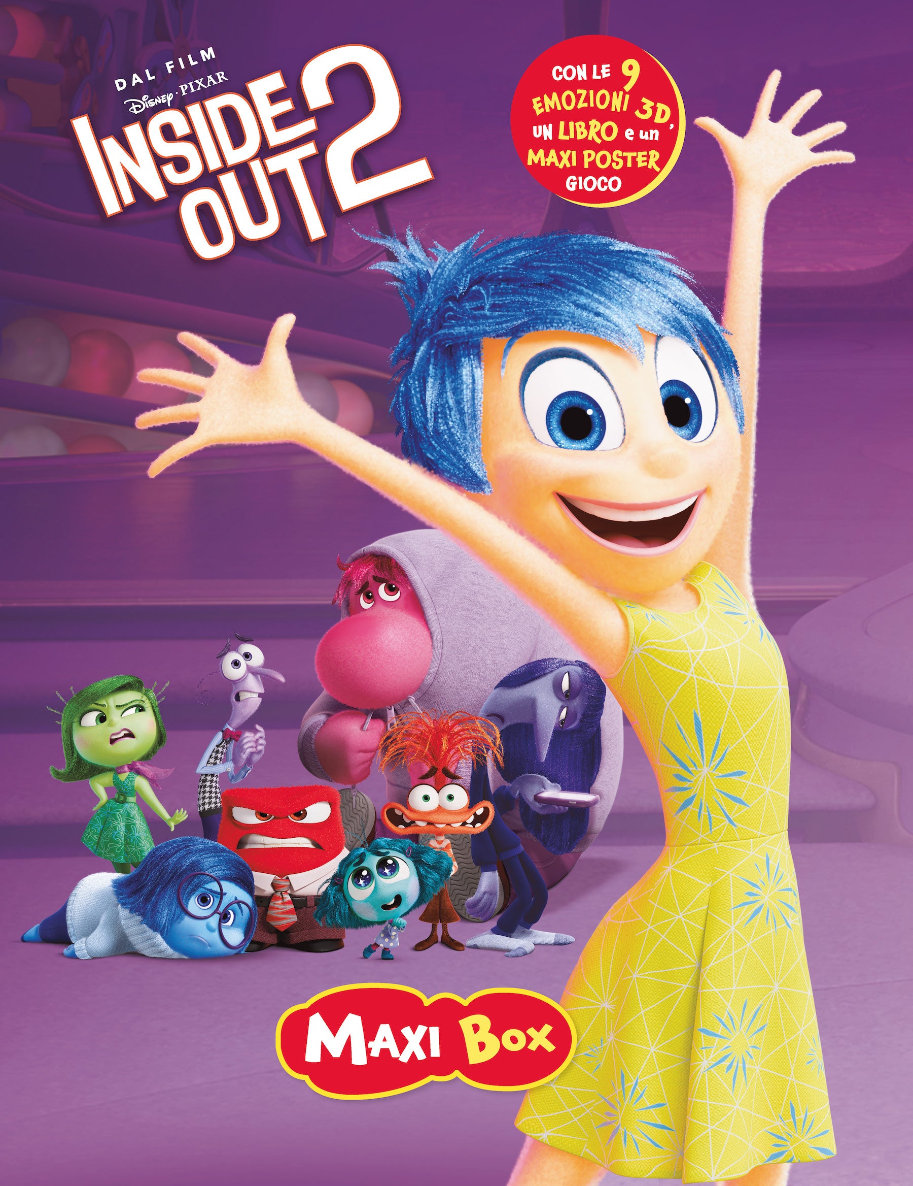 Inside Out 2 Maxi Box. Con le 9 emozioni 3d, un libro e un maxi poster gioco