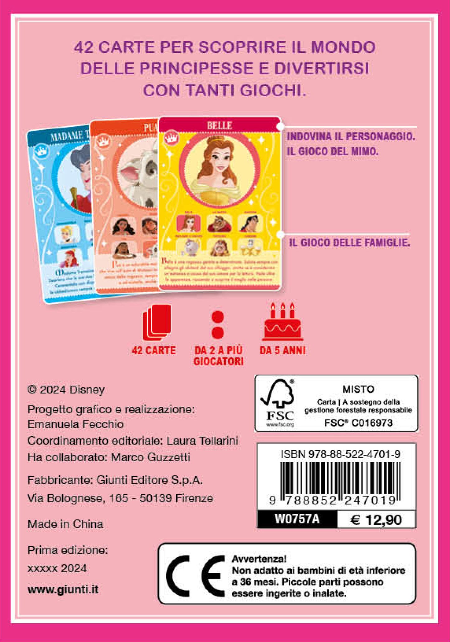 Chi sono? Principesse Disney. 42 carte, 1 libro