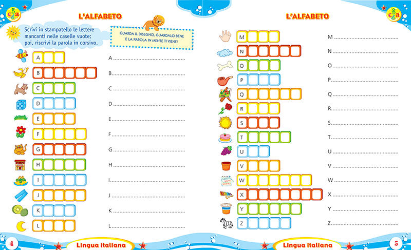 Imparo in vacanza - vado in seconda. Attività di ripasso per bambini della scuola primaria