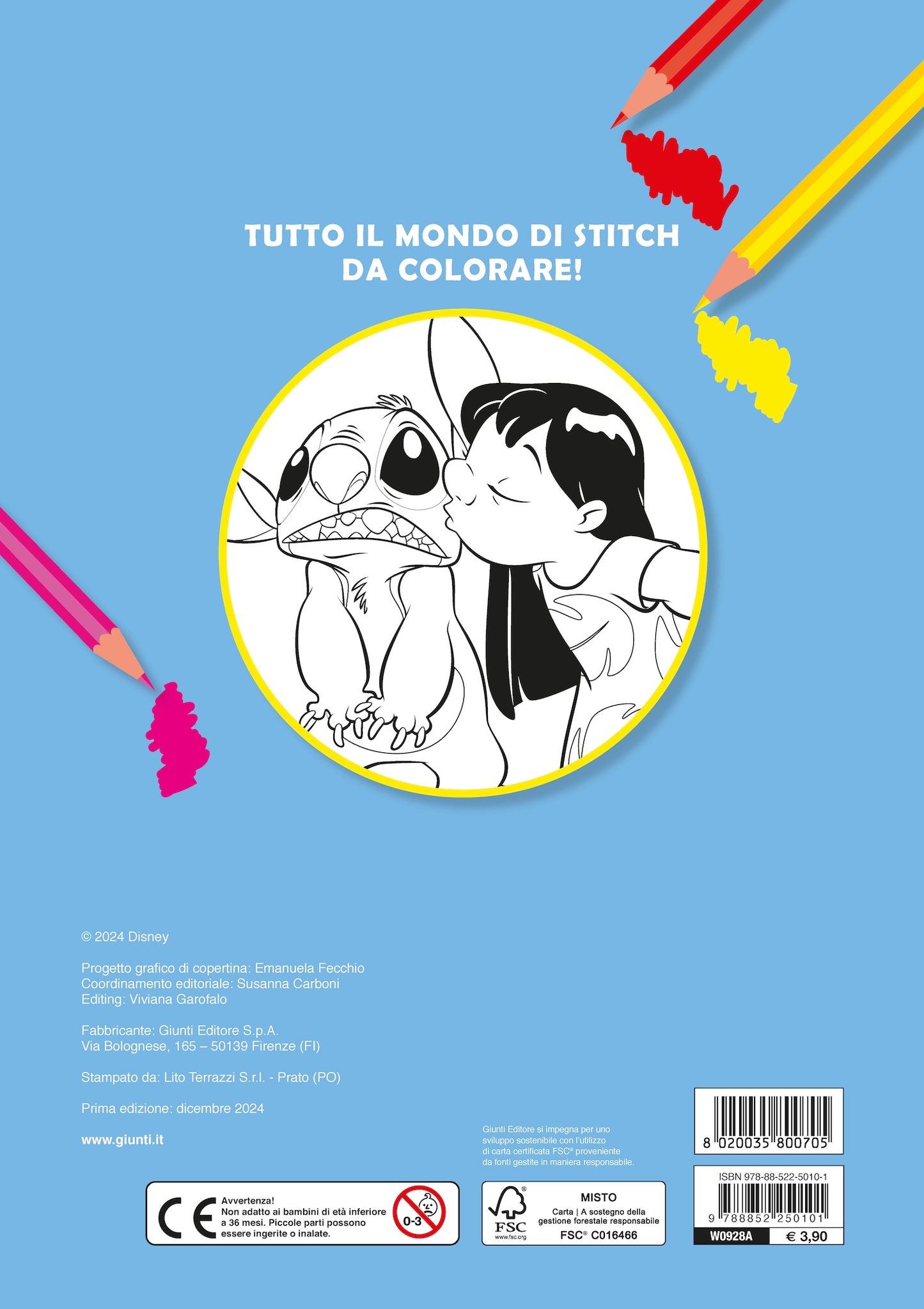 Stitch Primo album da colorare. Alieni speciali