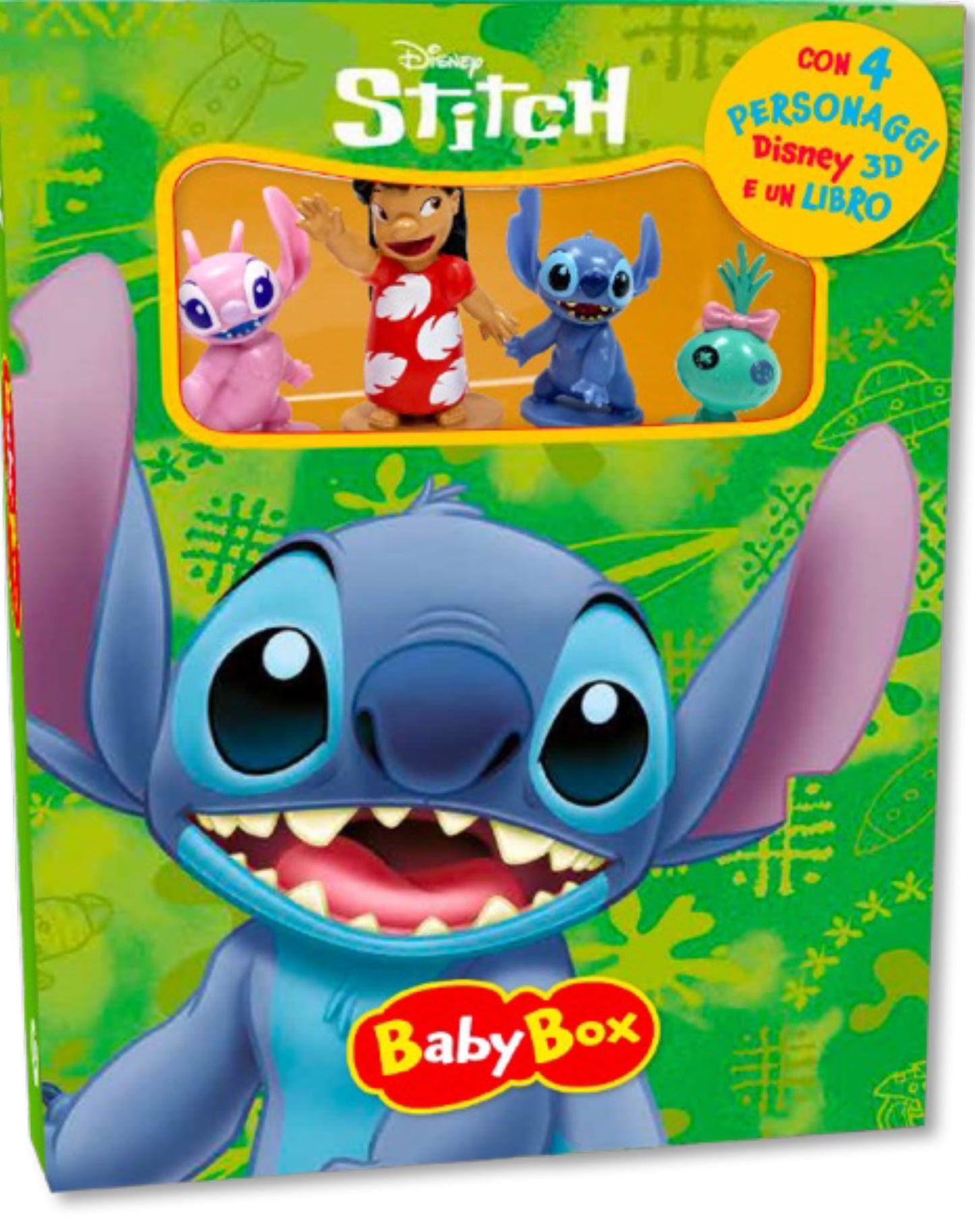 Baby Box Stitch. con 4 personaggi Disney 3d e un libro