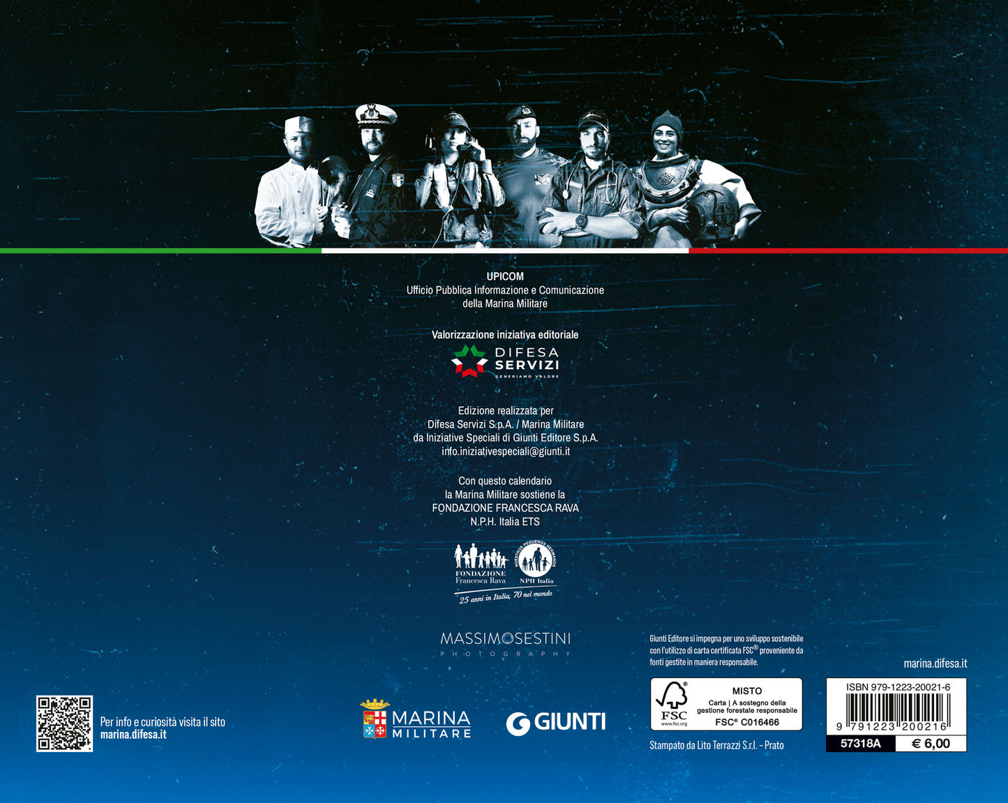 Calendario Marina Militare 2025 - da tavolo. Volti e sorrisi