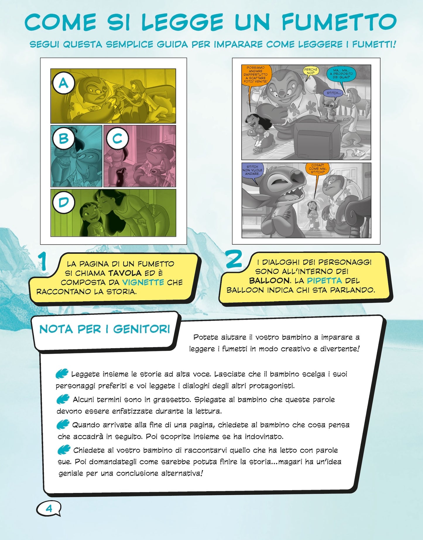 Stitch Prime letture a fumetti!. Impara a leggere con le storie a fumetti!