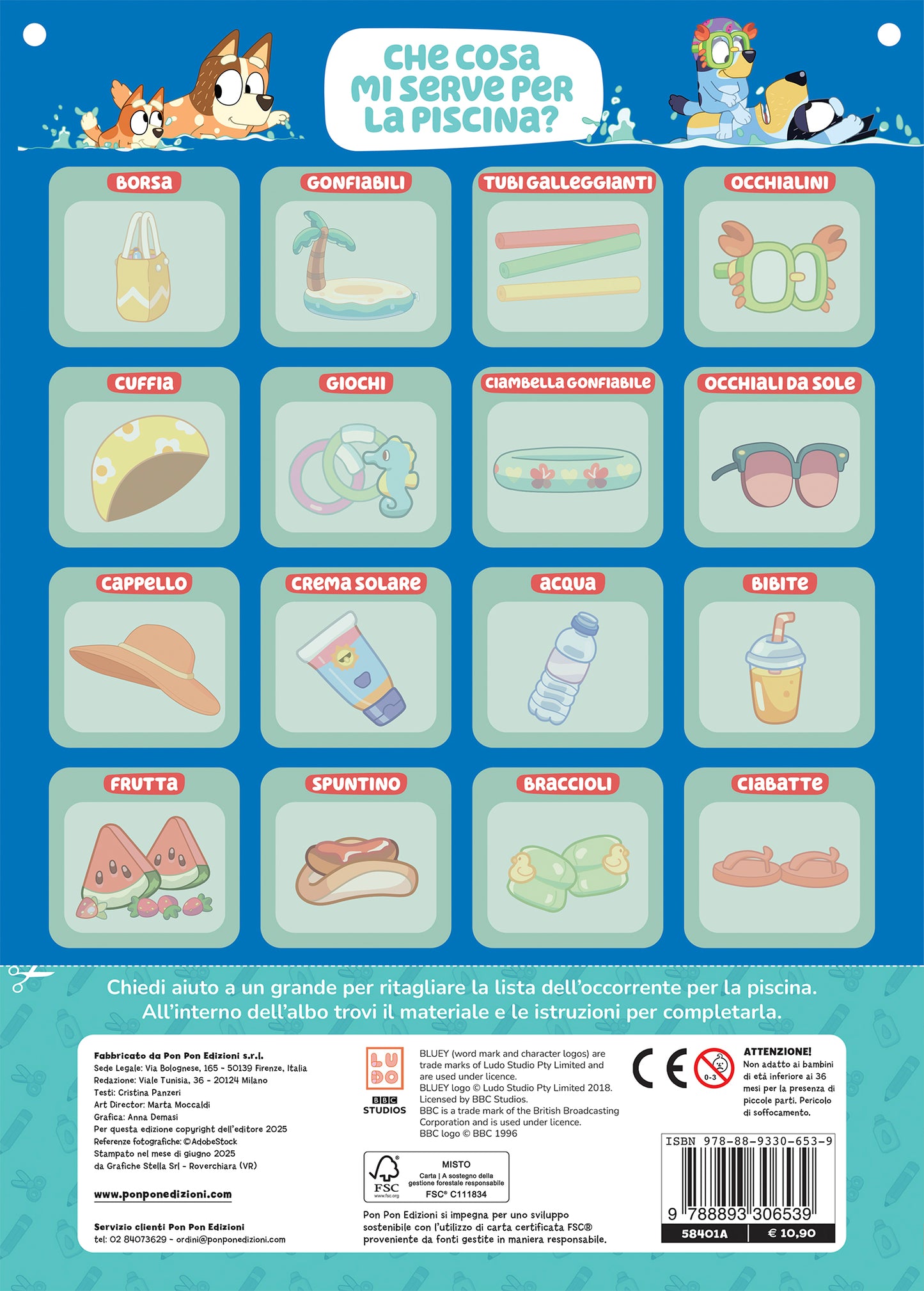 Crea con Bluey + Set da piscina