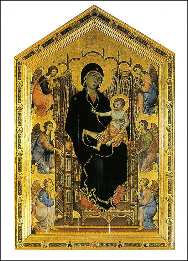Cartolina. Firenze - Galleria degli Uffizi. Maestà (1285 circa)