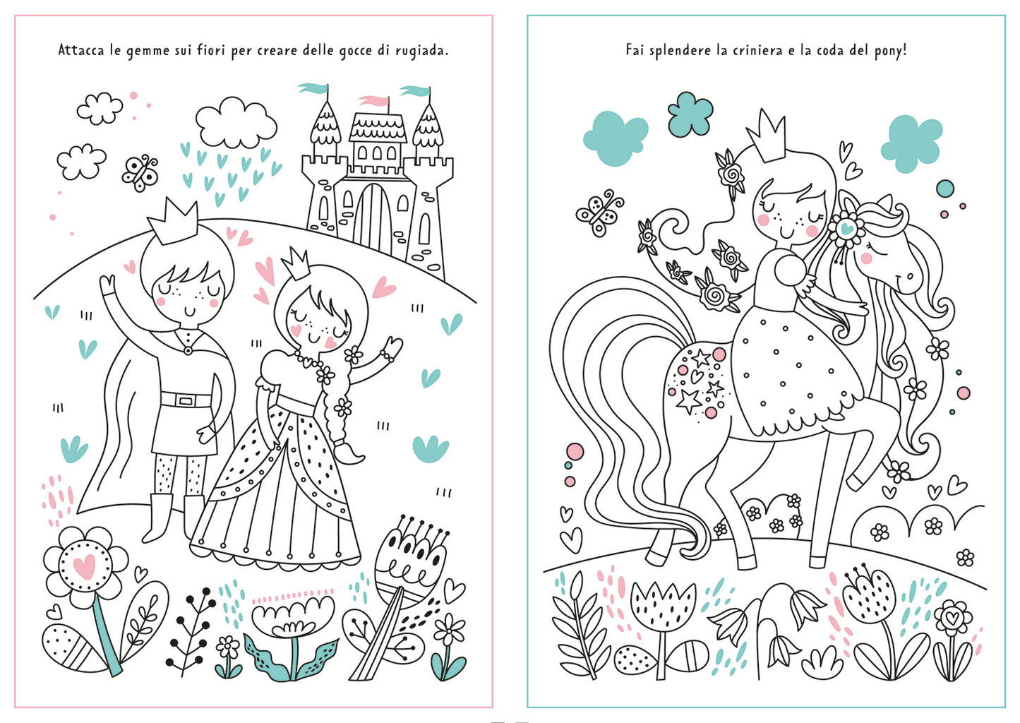 Regno magico. Colora con i glitter