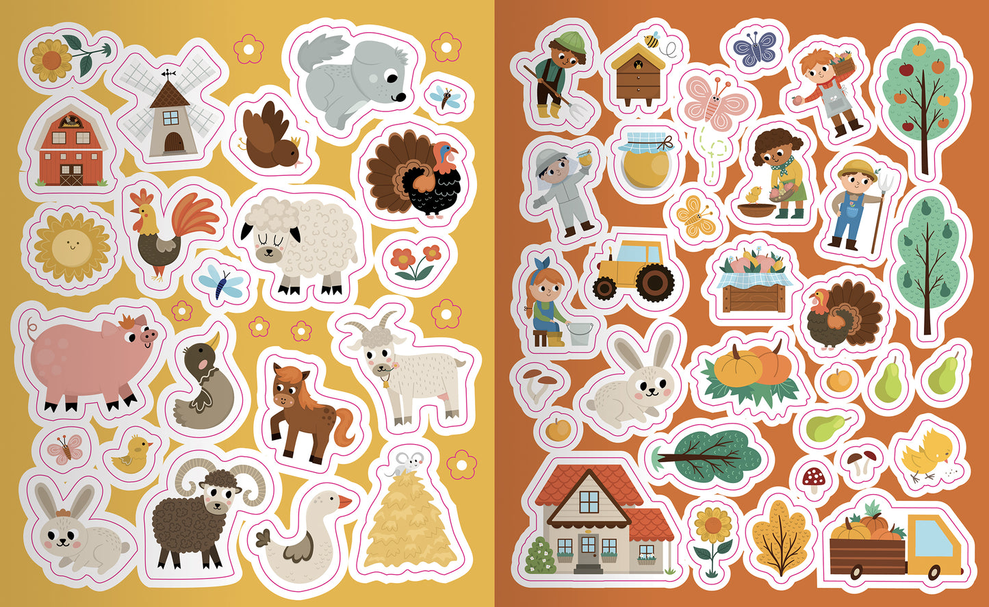 Fattoria. Giochi, Attività, Sticker