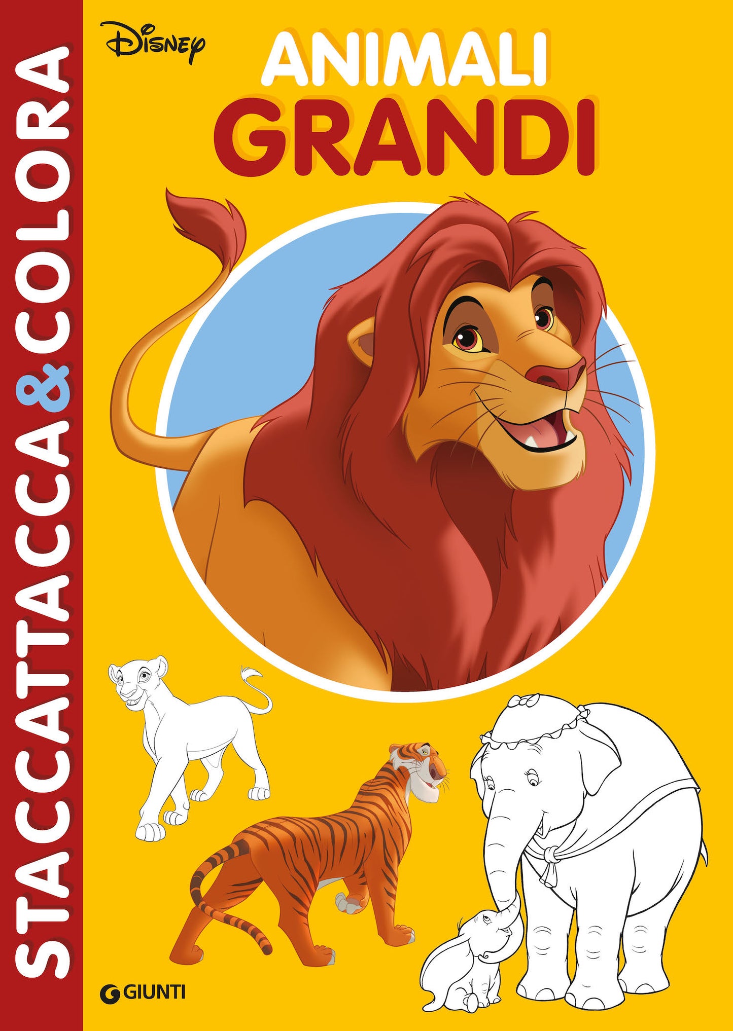 Animali grandi Staccattacca&colora. Il Re Leone