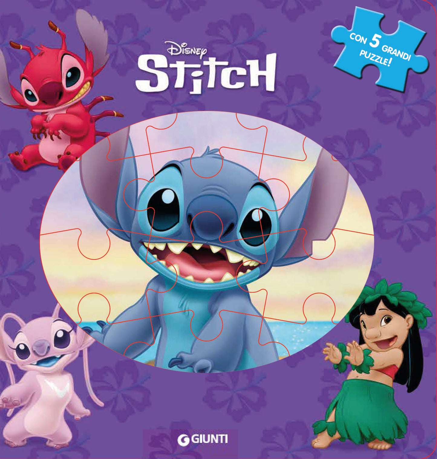 Stitch Maxi Puzzle. Con 5 grandi puzzle