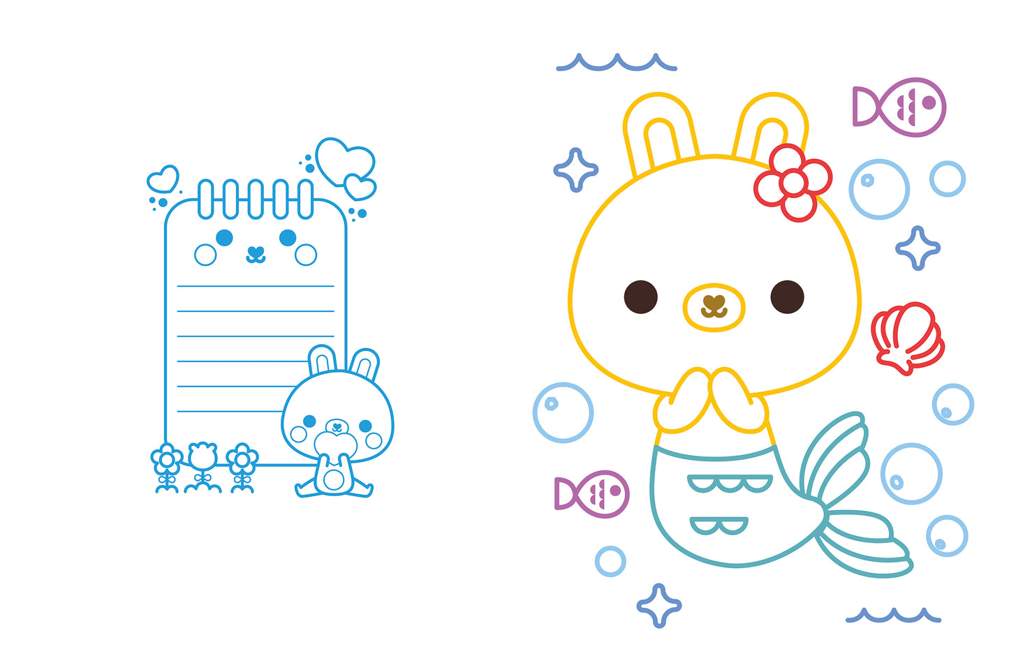 Mondi magici. Coloro facile senza uscire dai contorni