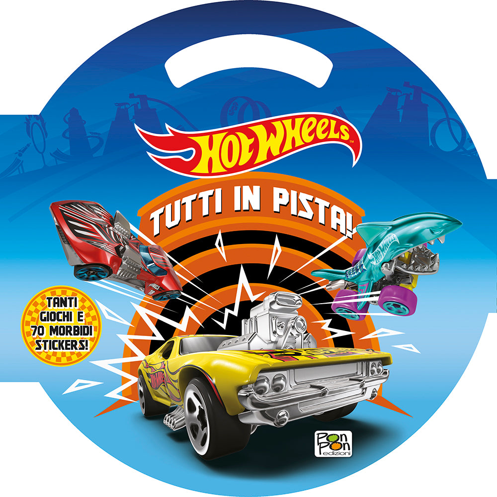 Puffy Sticker Hot Wheels Tutti in Pista!