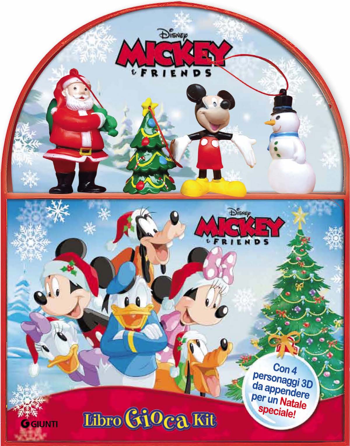Libro Giocakit Natale Disney Mickey&Friends. Con 4 personaggi 3d da appendere per un Natale speciale!