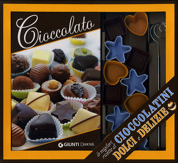 Cioccolato. Le migliori ricette di Cioccolatini, Dolci e Delizie - Con 12 stampini in silicone e l'utensile per praline