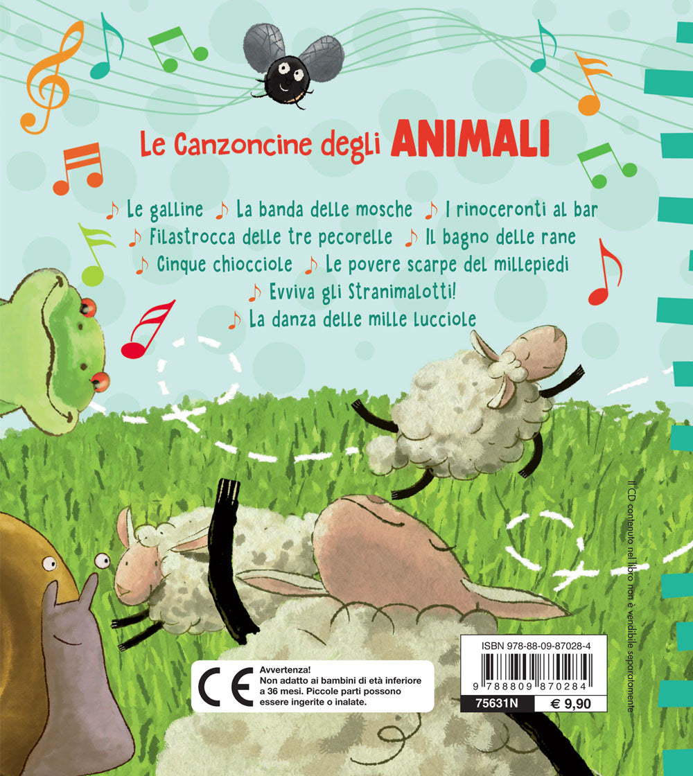 Le Canzoncine degli Animali + CD. Leggi e canta con noi!