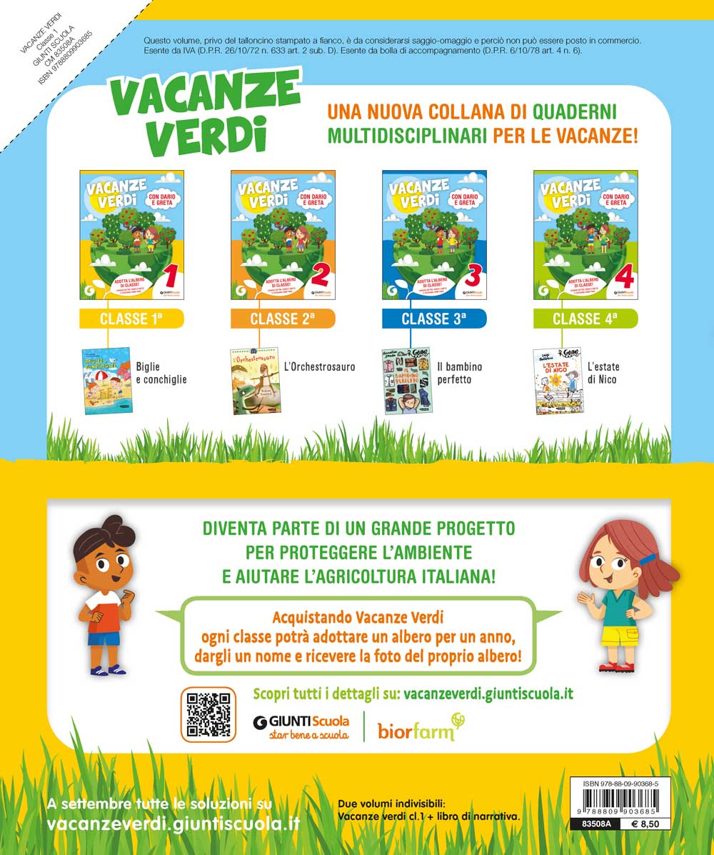 Vacanze Verdi 1 + Biglie e Conchiglie. Quaderni multidisciplinari per le vacanze