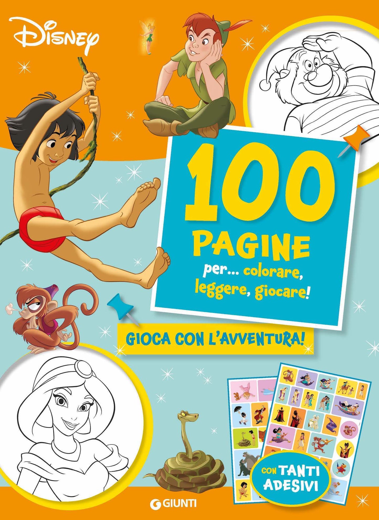 100 Pagine per... colorare, leggere, giocare! Gioca con l'avventura!. con tanti adesivi