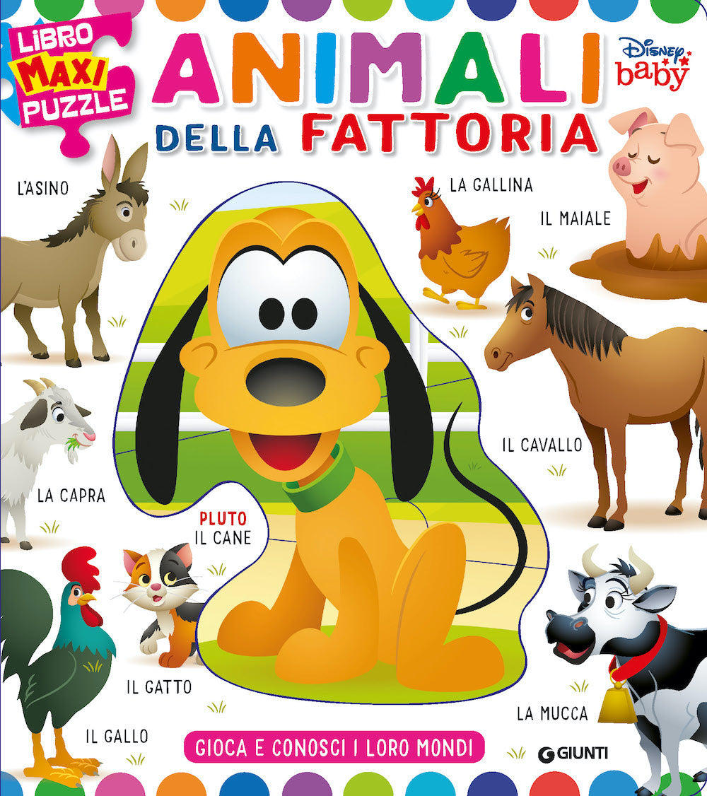 Libro Maxi Puzzle Animali della fattoria. Gioca e conosci i loro mondi