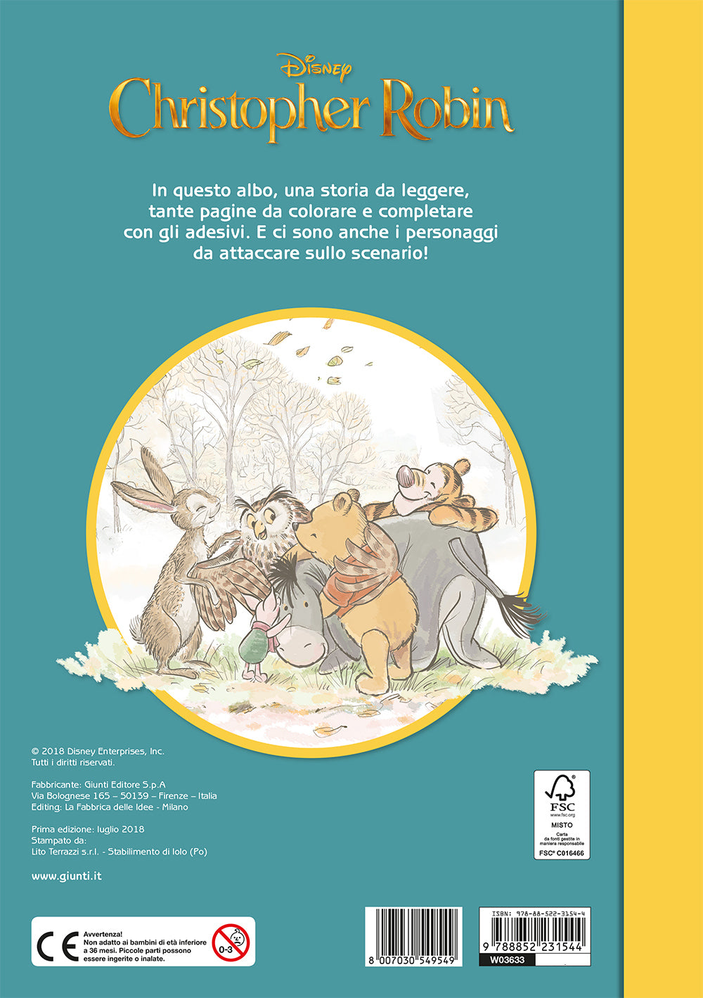 Christopher Robin (Il film) - Staccattacca&Colora