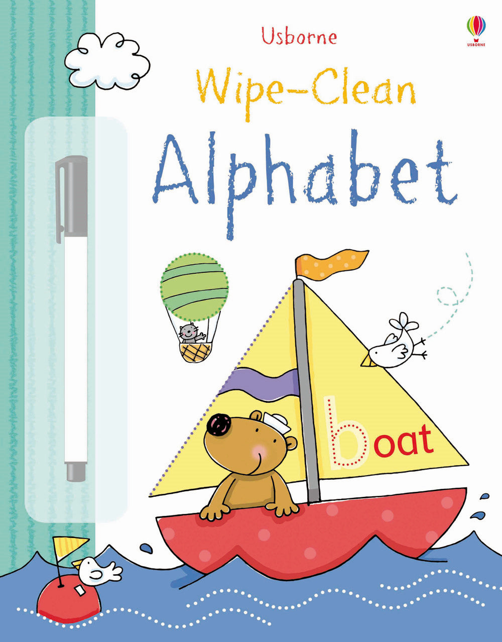 Wipe-clean alphabet.